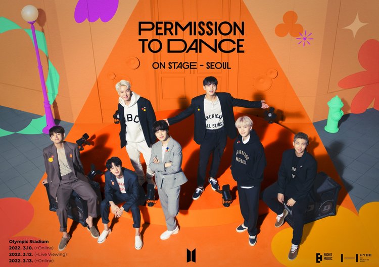 Концерты Permission to Dance в Сеуле
